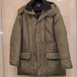 MEN'S RALPH LAUREN DOWN PUFFER WINTER COAT GREEN $350